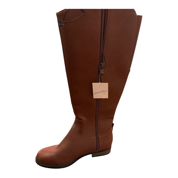 NWT Women's Universal Thread Brisa Cognac Riding Boots, Size 6 - Picture 5 of 8